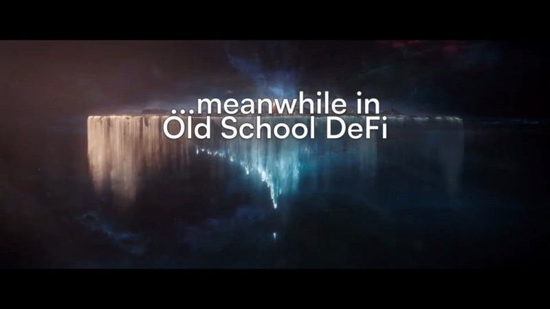 Launch video frame reading &ldquo;...meanwhile in Old School DeFi&rdquo; from the Seamless Leverage Tokens launch thread